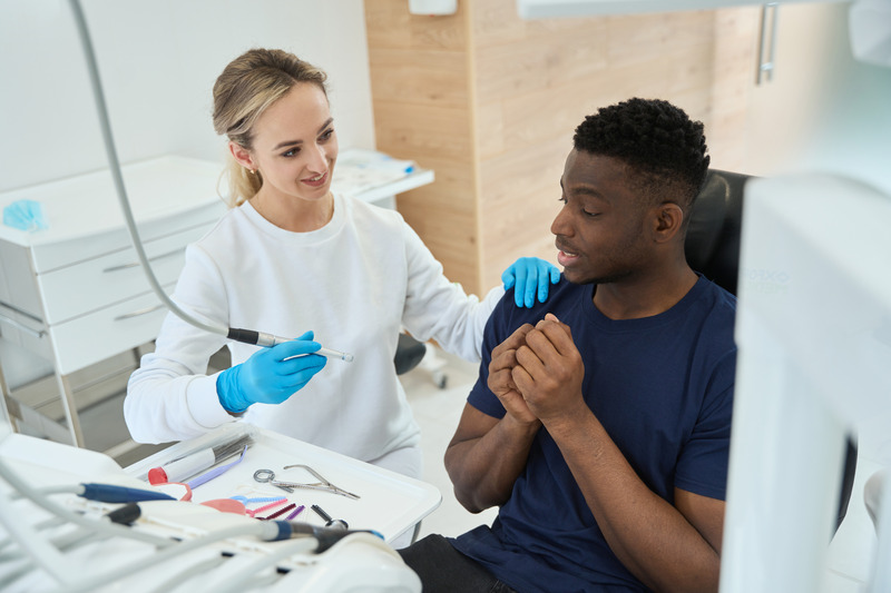 Patient anxious about dental implants